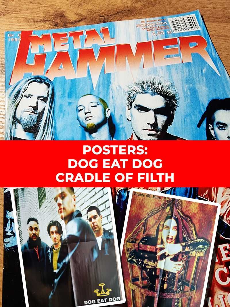 Metal Hammer 1999 - Plakaty: Dog Eat Dog i Cradle Of Filth