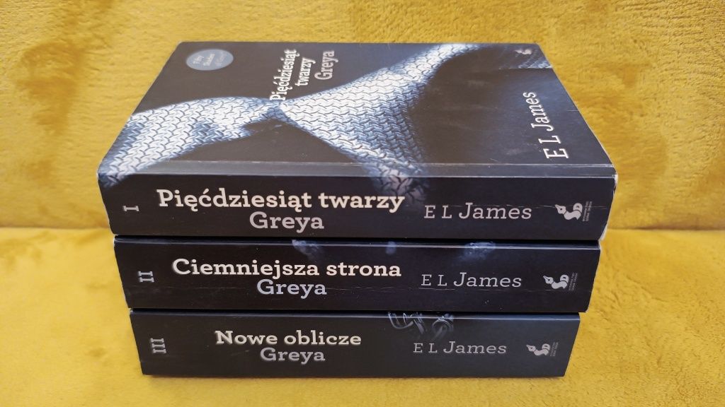 E.L. James - 50 Twarzy Greya - Trylogia. Super cena.