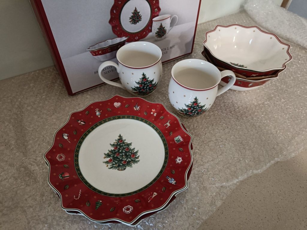Zestaw śniadaniowy Villeroy & Boch Toy's Delight 6 el. świąteczny