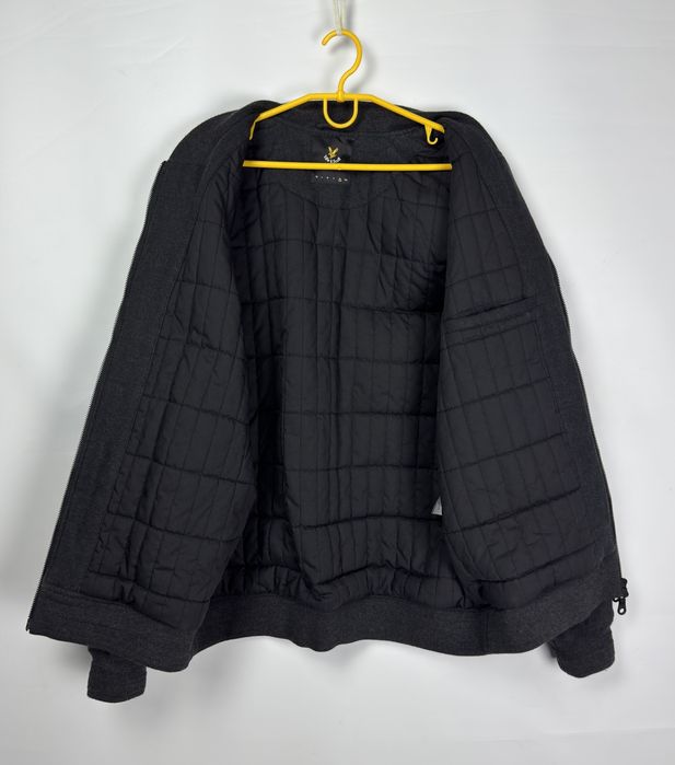 Чоловіча куртка харік бомбер зип Lyle & Scott XL Сіра