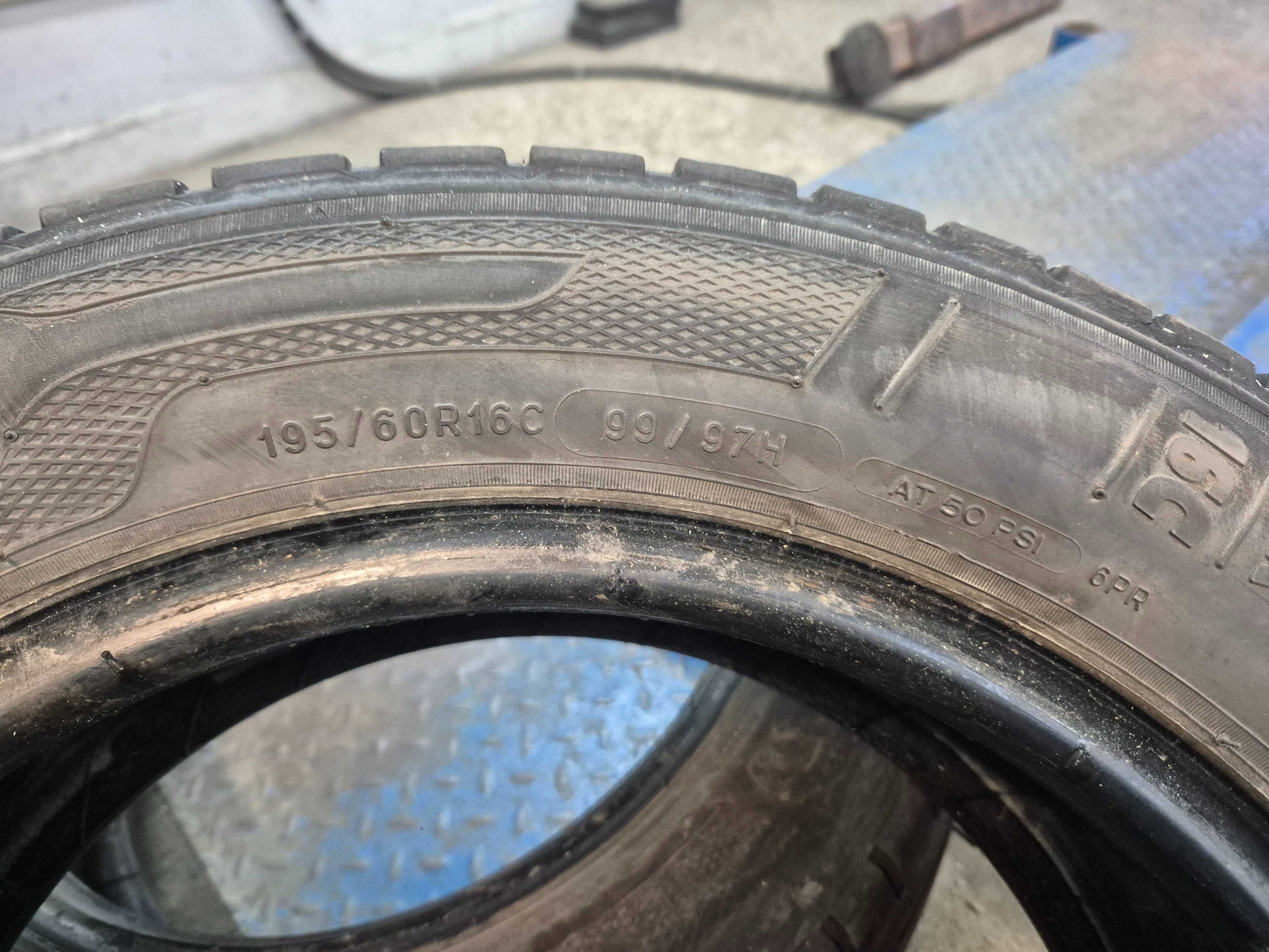 195/60r16c kleber opony letnie uzywane przyczepka bus dostawcze