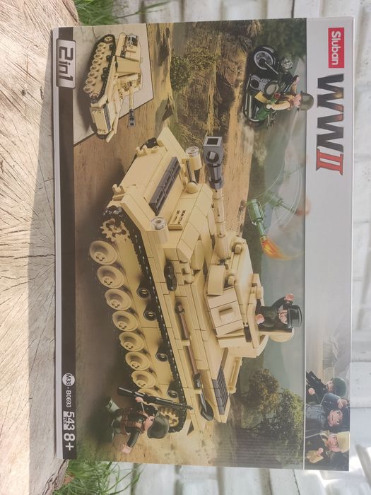 Конструктор B0693 Танк Панцер IV/САУ Насхорн 2 в 1 WWII, 543 деталі