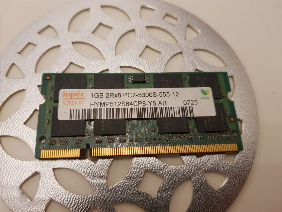 2x Pamięć Ram sodimm 512 mb pc2