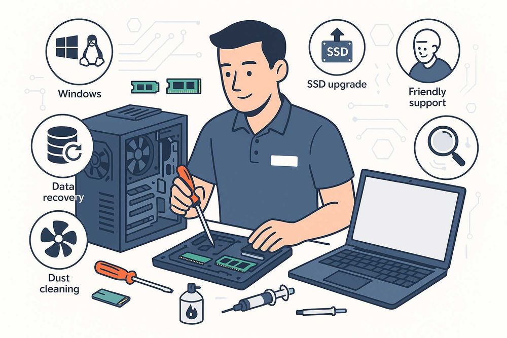 Serwis komputerów i laptopów Rybnik/Racibórz/Okolice | Darmowy odbiór