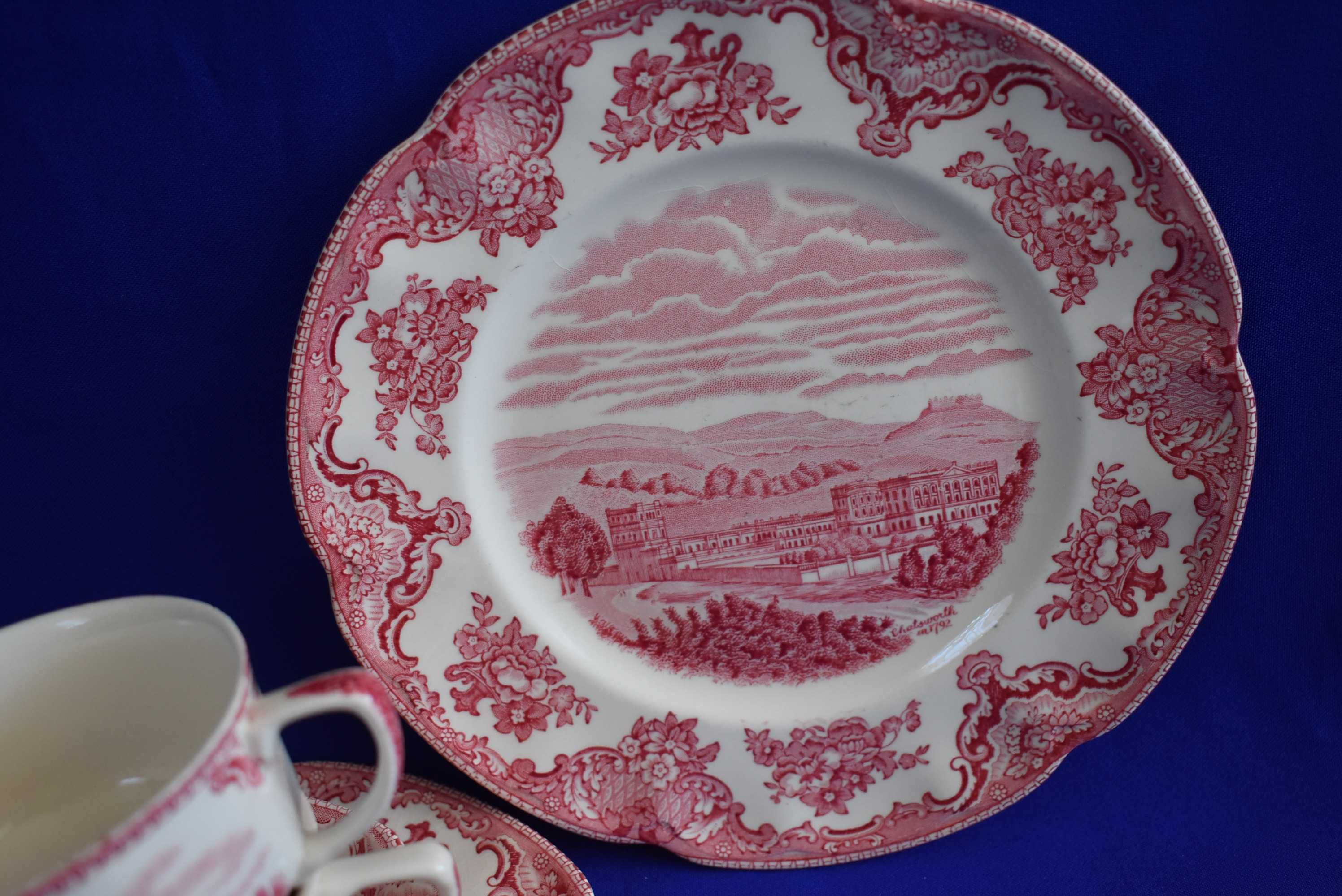 Filiżanki zestaw śniadaniowy porcelana angielska Johnson Bros