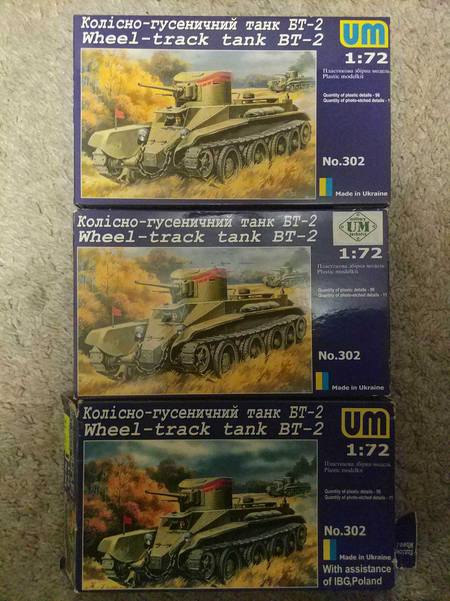 Unimodels UM 302 BT-2 Russian WWII Light Tank, za 1 szt !