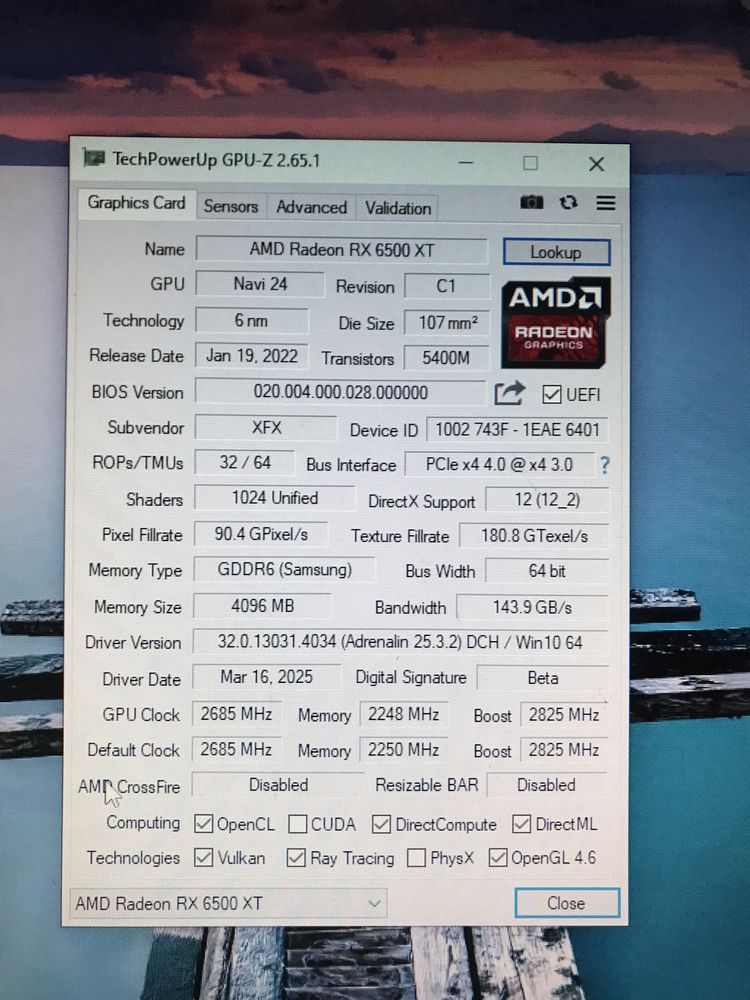 ПК:RX 6500 XT/I5-6400/16 GB Ram/SSD-128/HDD 1 TB
