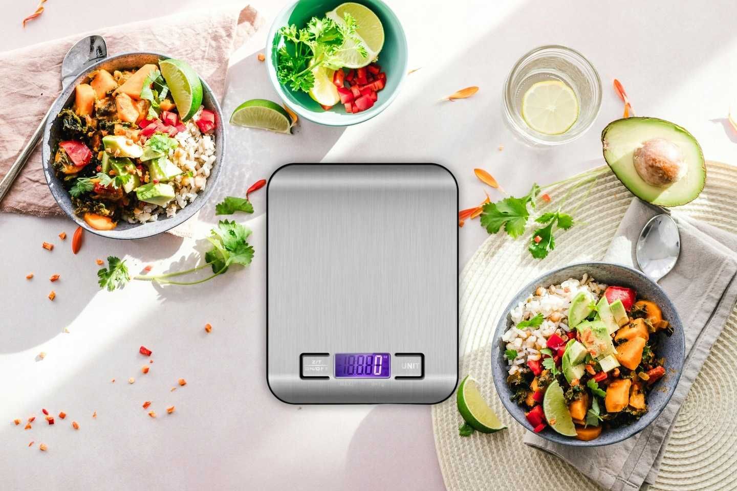 Waga GASTRONOMICZNA KUCHENNA elektroniczna LCD do 10 KG Srebrna