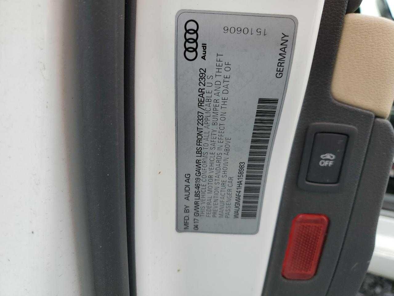 Audi a4b9 2017 ultra premium