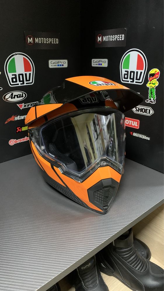 Мотошолом шлем ендуро крос AGV AX-9(hjc shoei shark ruroc arai