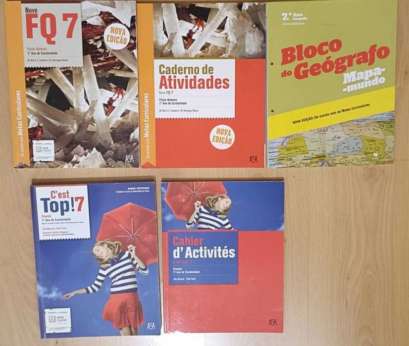 Livros manuais Escolares 6º 7º 8º anos e e Inglês