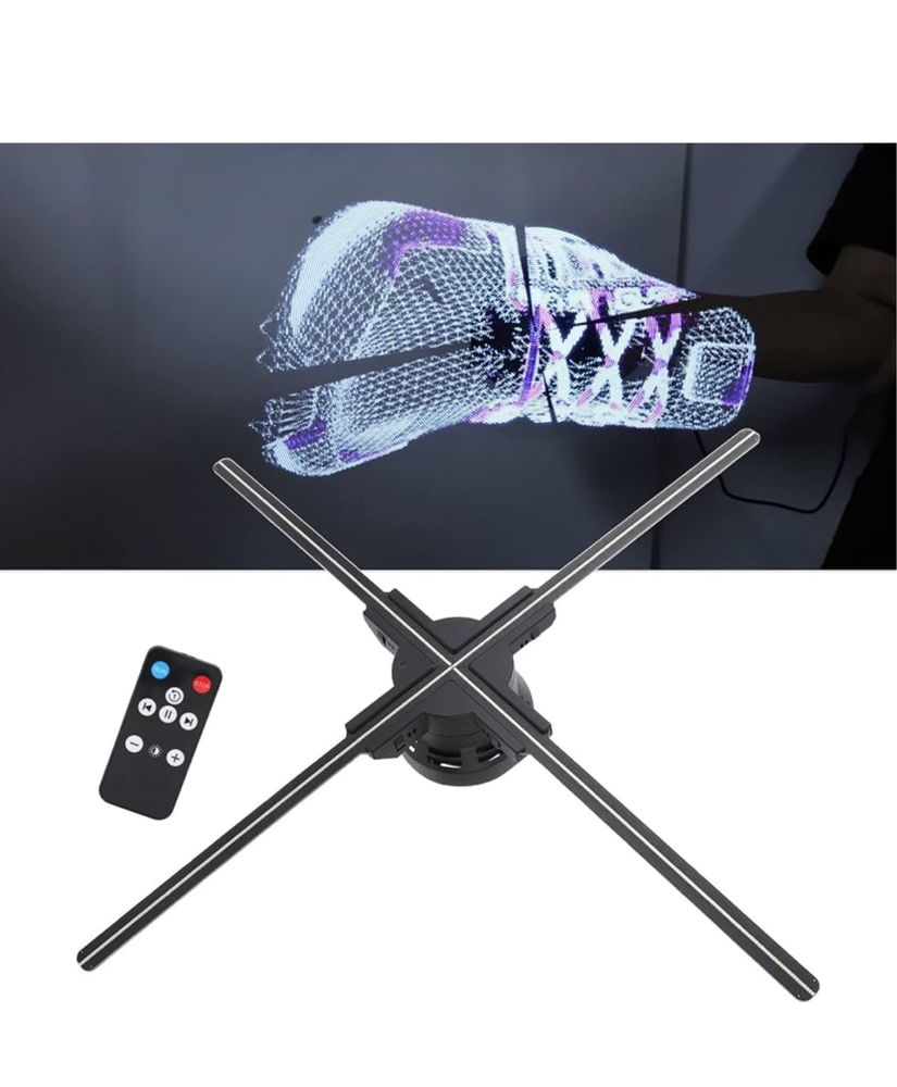 Wentylator z hologramem 3D 25.6 holograficzny projektor WIFI
