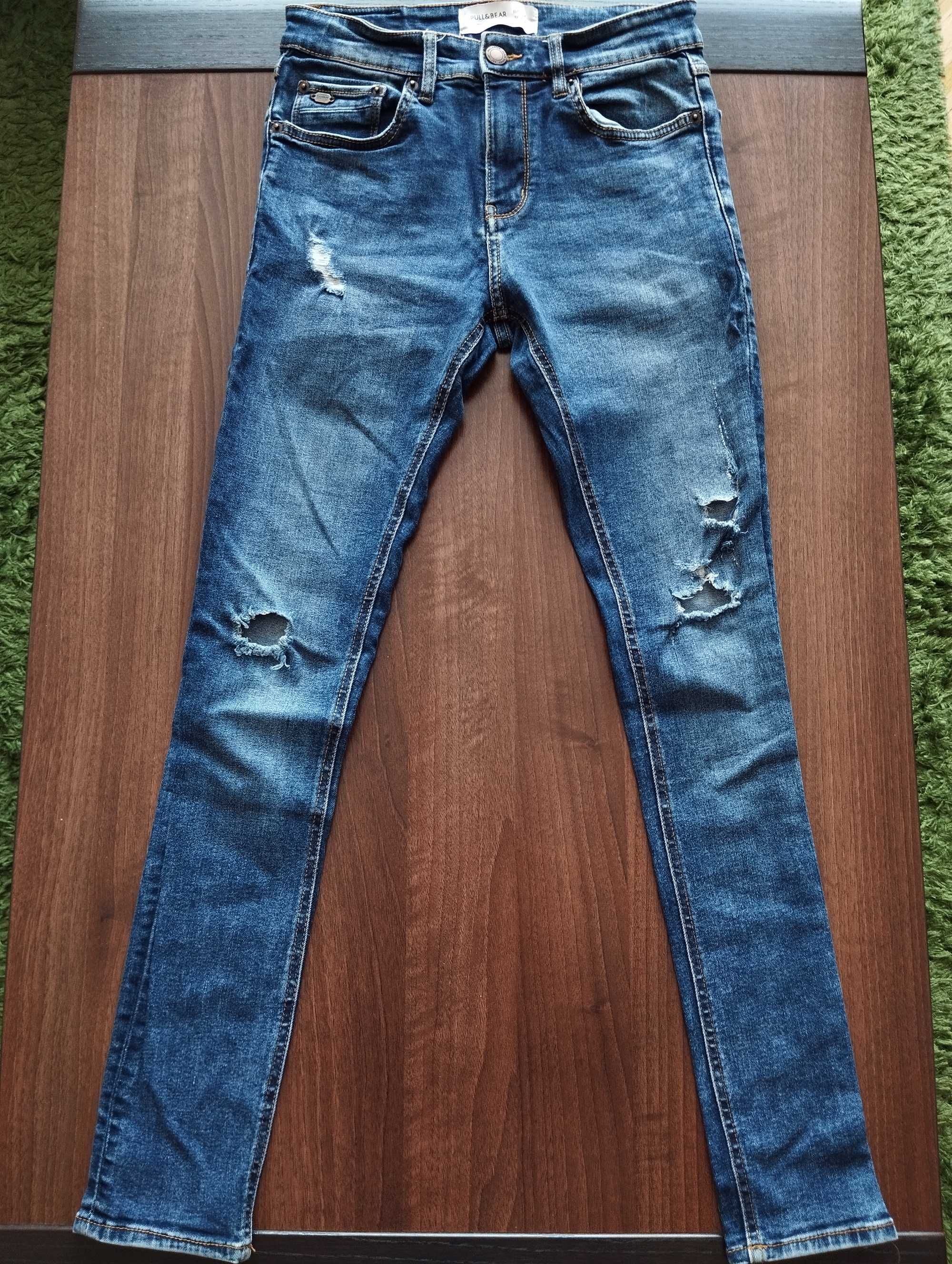 Spodnie jeansowe skinny Pull&Bear