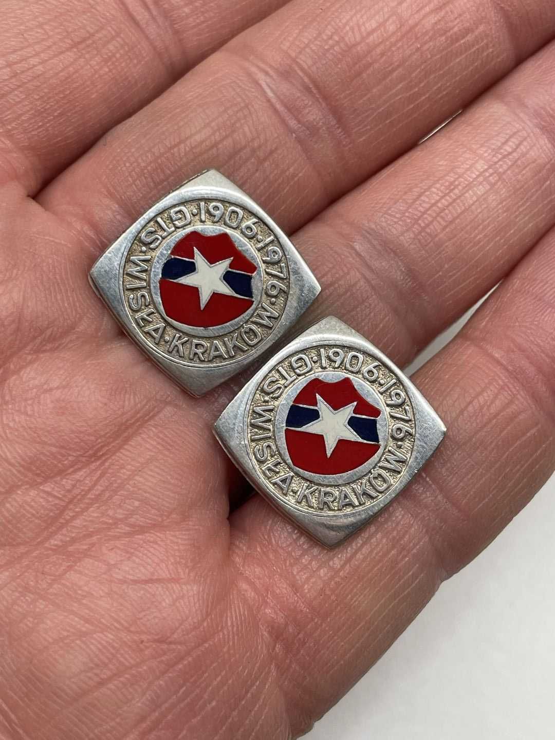 Spinki do Koszuli - 13,33g - 70 lat GTS Wisła Kraków - IMAGO ARTIS
