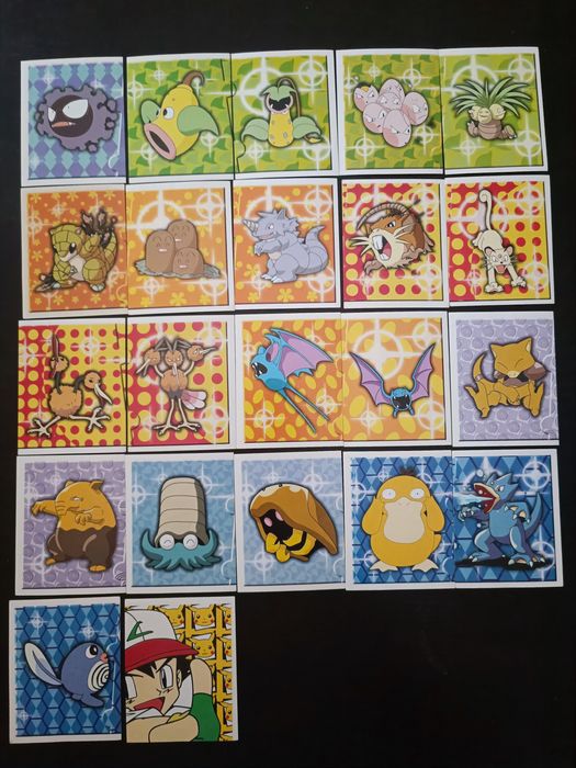 Cromos Pokémon Merlin 1999