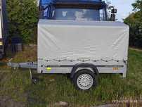 Przyczepka 200x125 UNITRAILER GARDEN 201 KIPP,  2023 rok, jak nowa.