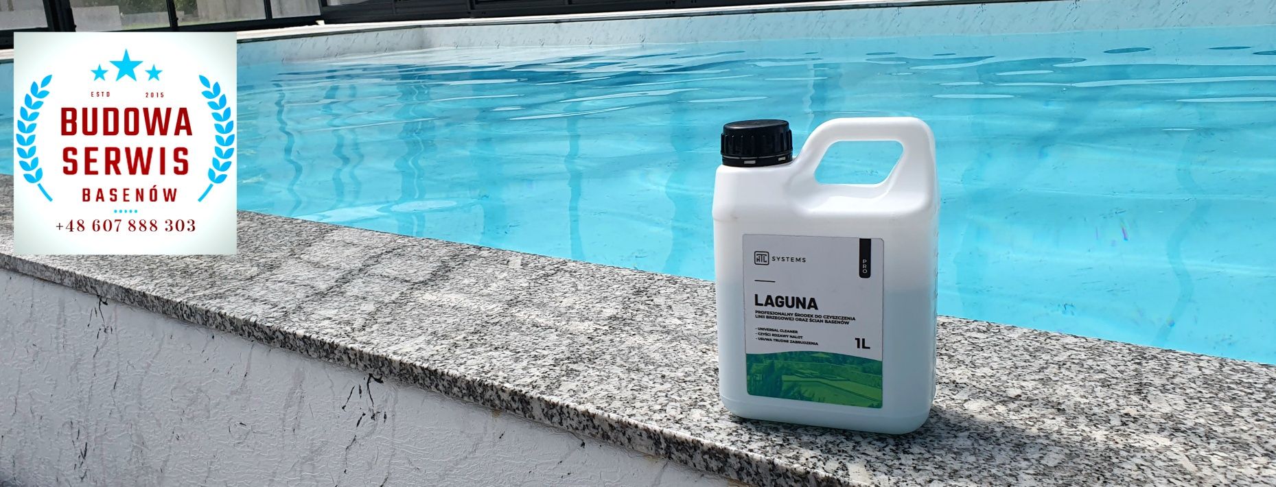 Środek do mycia basenu basenów Laguna koncentrat 1 litr NOWOŚĆ