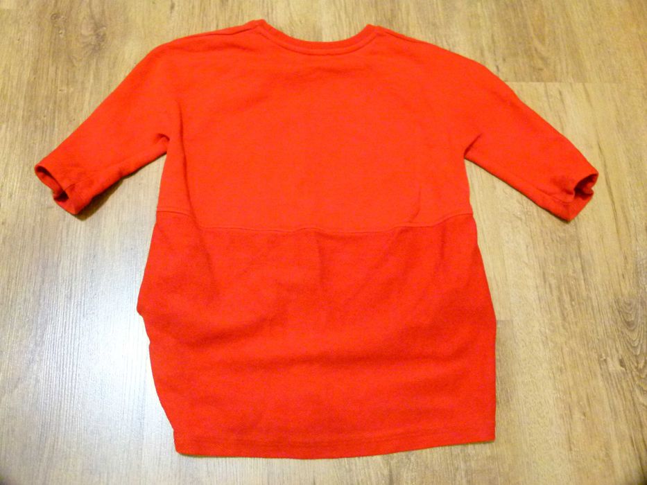 rozm 86/92 COS sukienka tunika czerwona - pomarańczowa