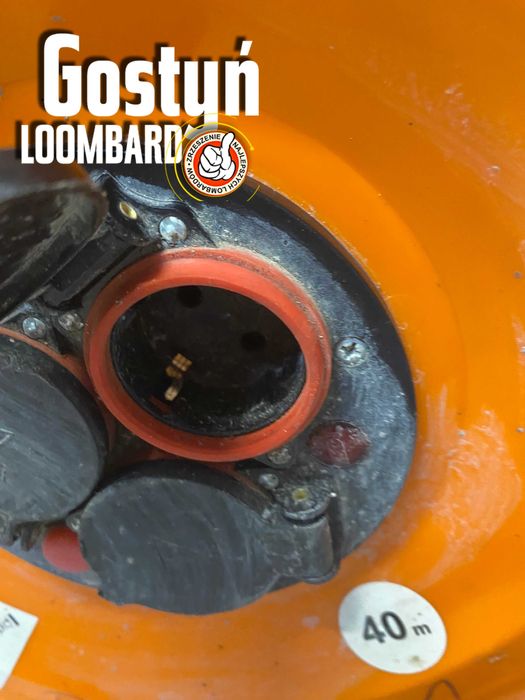 Od Lombard Gostyń Przedłużacz Bębnowy BUDOWLANY 3-gniazda 40m IP44