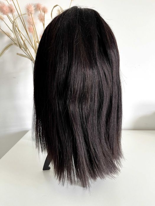 Peruka naturalna, długość 30 cm, czapek M, 56 cm