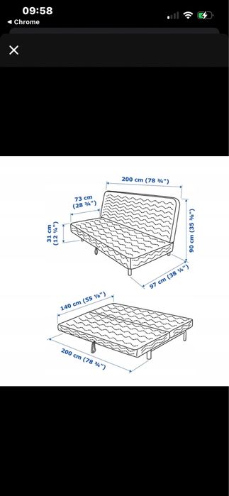 Sofa nyhamn ikea z funkcja spania