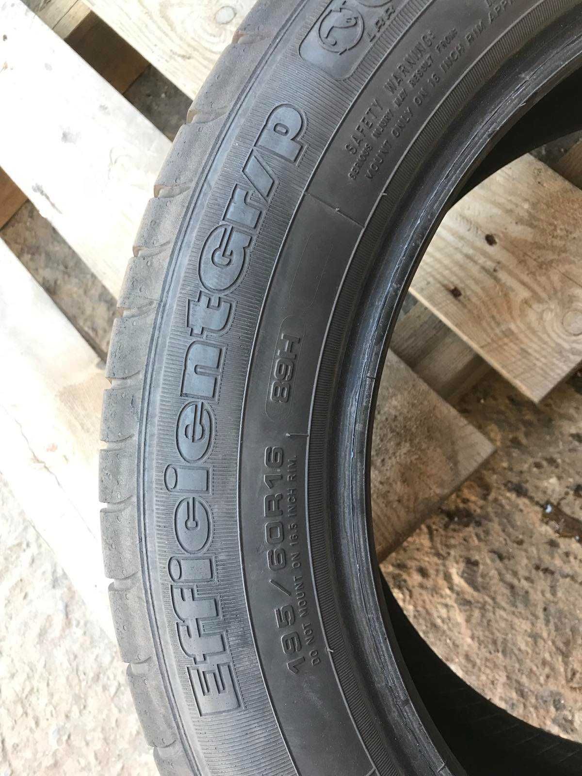 Шини GoodYear EfficientGrip 195/60R16 Комплект Літо Б/у Склад Оригінал