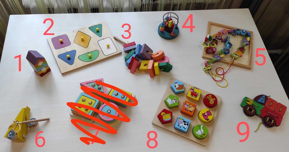 Деревянные развивающие игры