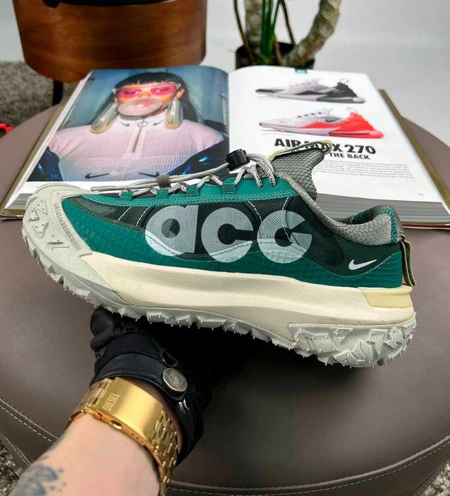 Nike ACG Mountain Fly 2 Low Gore-tex Green Black (41-45) водостійкі