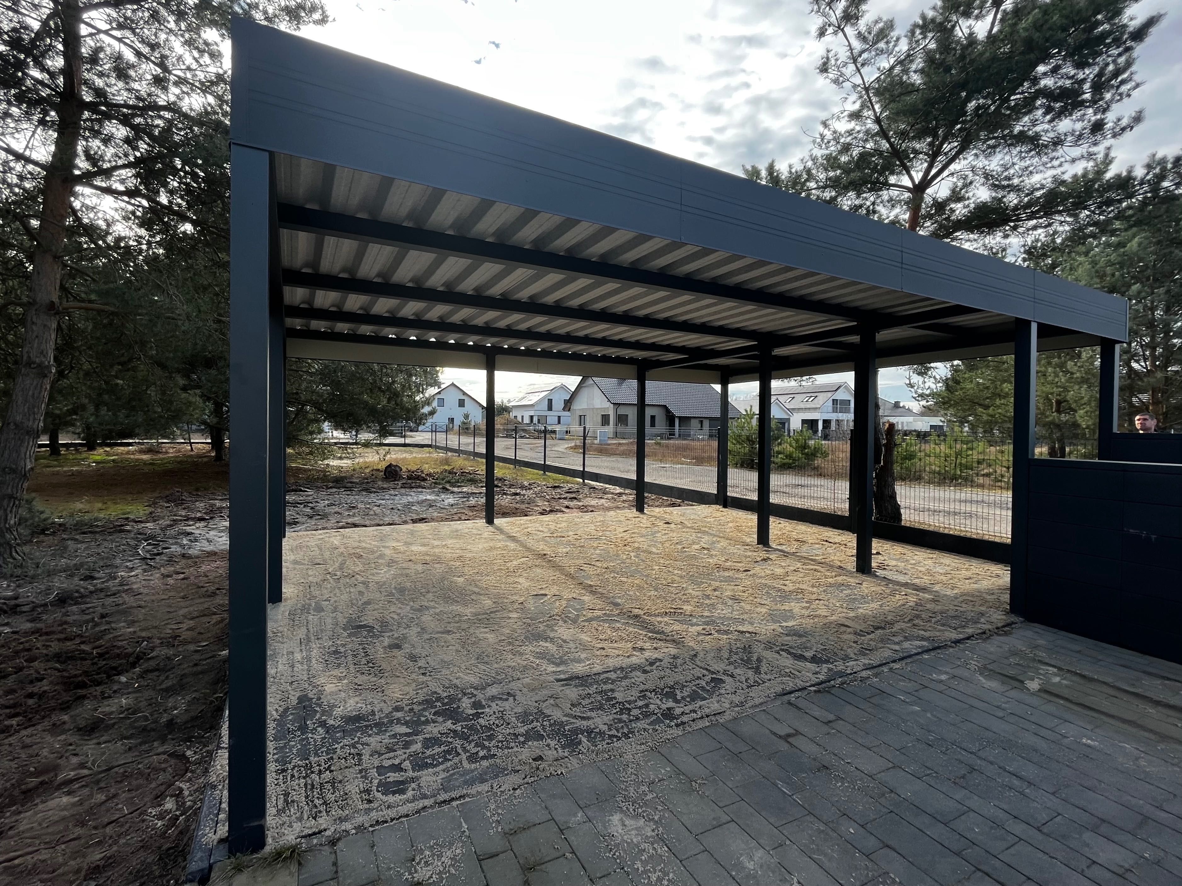 Carport 6x6 - wiata samochodowa garażowa dwustanowiskowa pod wymiar