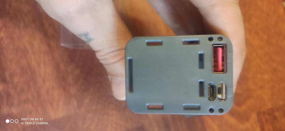 Корпус повербанку прозрачный 8х18650, QC, 22,5w, швидка зарядка