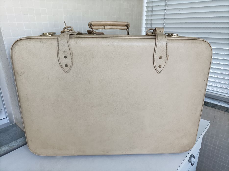 2 Malas de viagem vintage bejes como novas