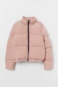 Розовый пуховик зима H&M /рожева зимня куртка