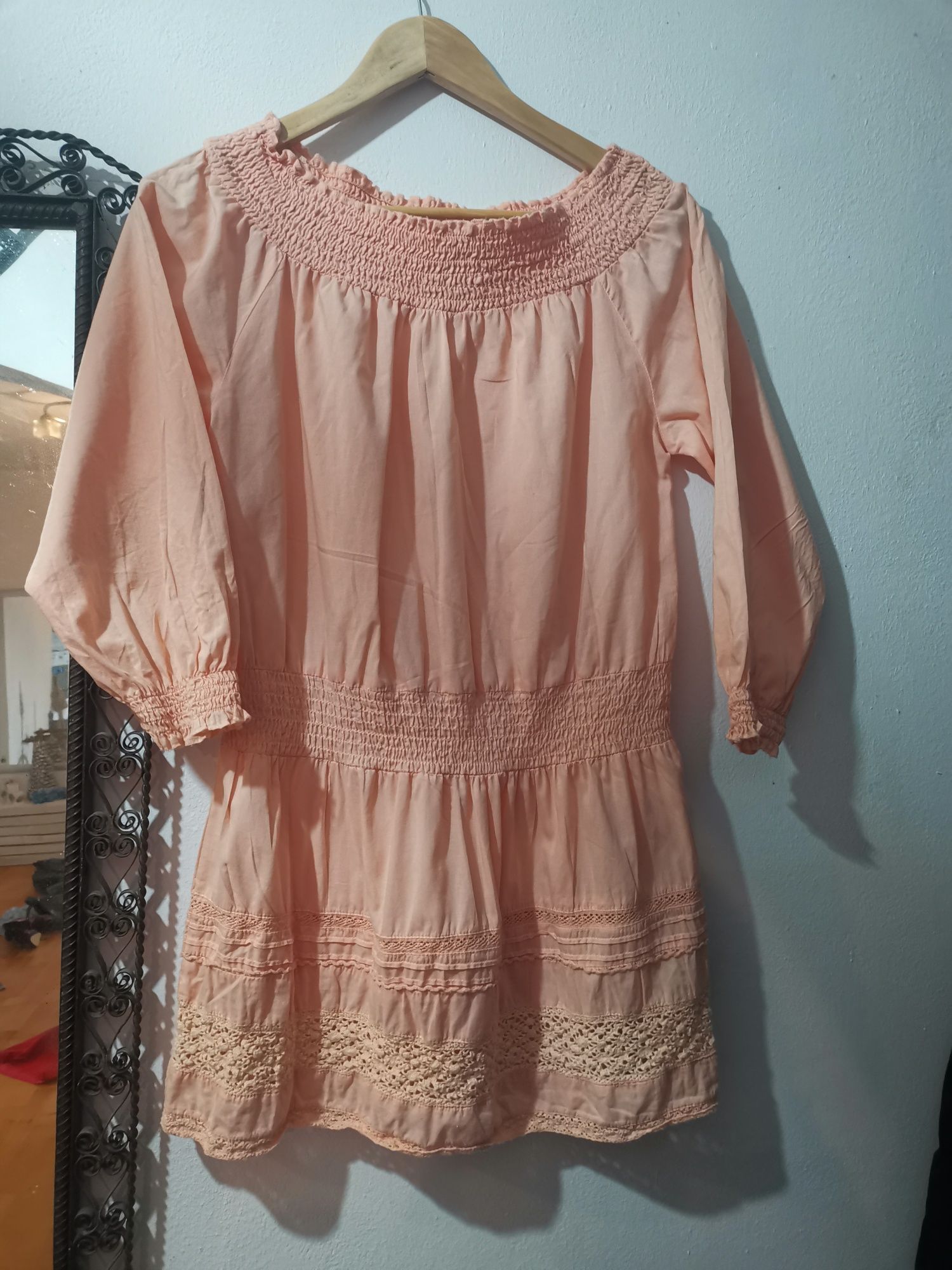 Bluzka boho pomarańczowa ONLY M