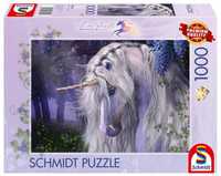 Puzzle 1000 Laurie Prindle Fioletowy Jednorożec