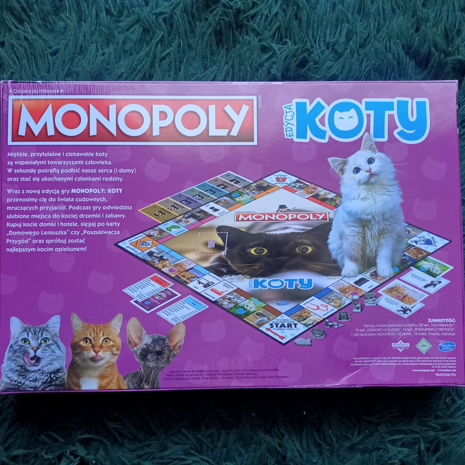 Gra planszowa Winning Moves Monopoly Koty - uszkodzone opakowanie
