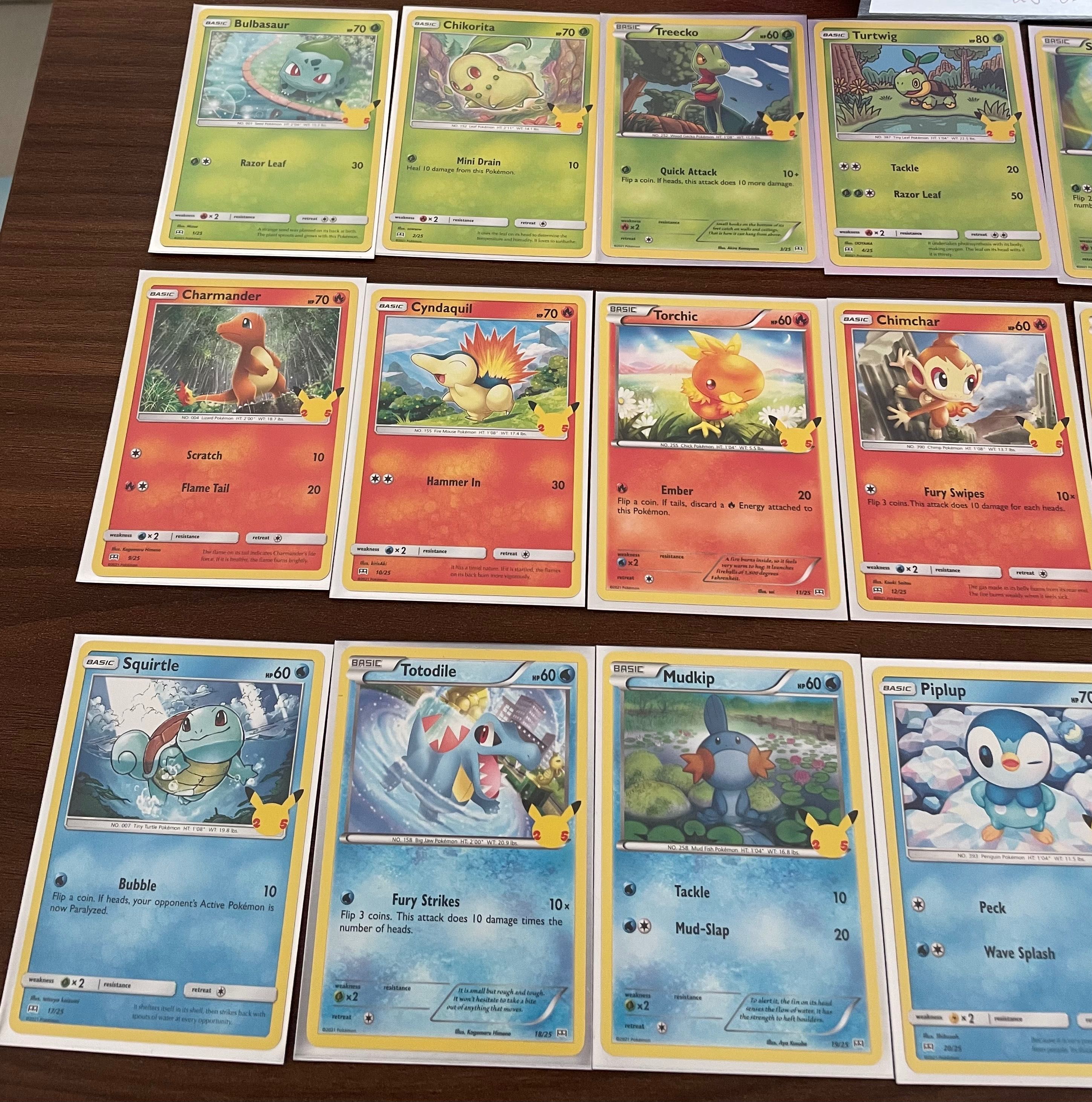 Set completo - Pokémon Celebrations McDonalds