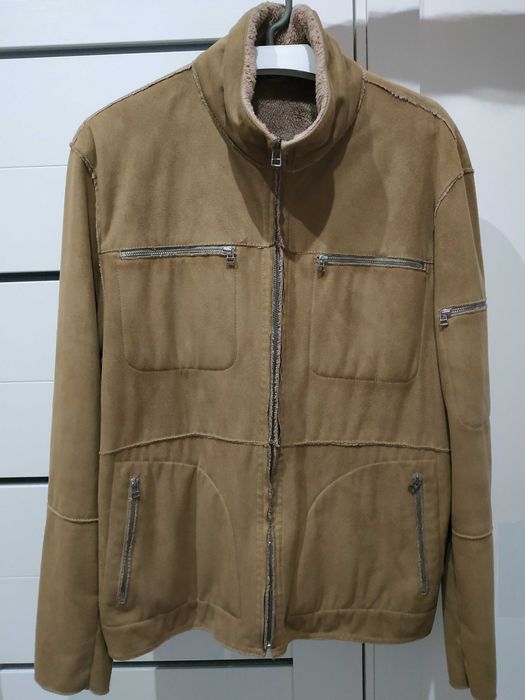 Куртка бомбер бежева S розмір