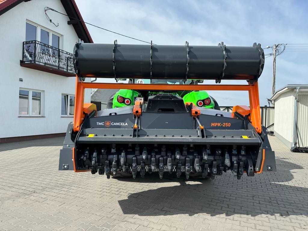 Mulczowanie zarośli, frez  , Mulczerowanie Karczowanie Frezowanie