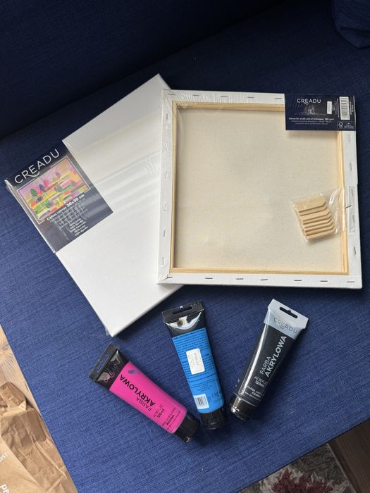 Zestaw do malowania - podobrazie & farby akrylowe