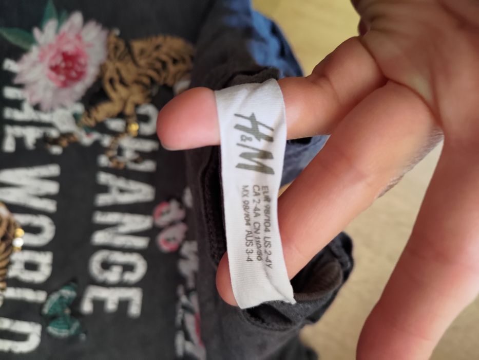Koszulka bluzka bluzeczka t-shirt h&m 98 104 kids will change