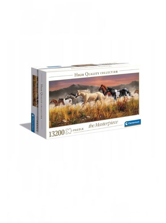 Puzzle Clementoni 13200 elementów Band of Thunder Tabun Koni konie