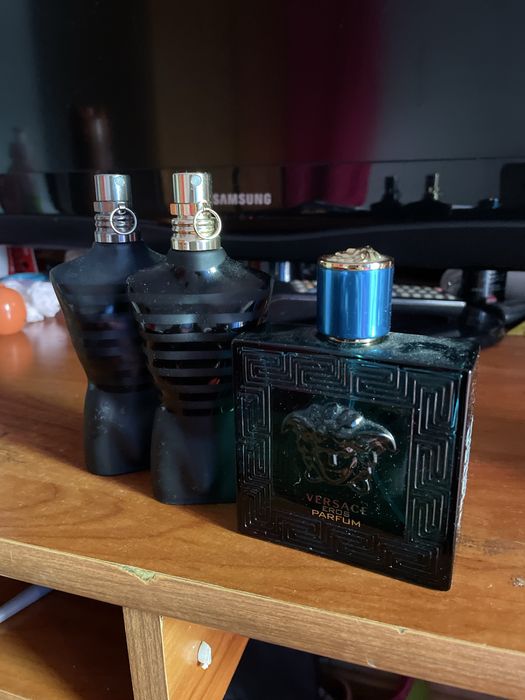 Perfumes usados Jean Paul Gautier e Versace Eros Parfum