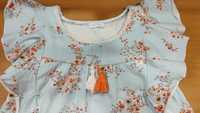 Camisola de algodão com flores - tamanho 4 - Marca Lanidor - 3 €