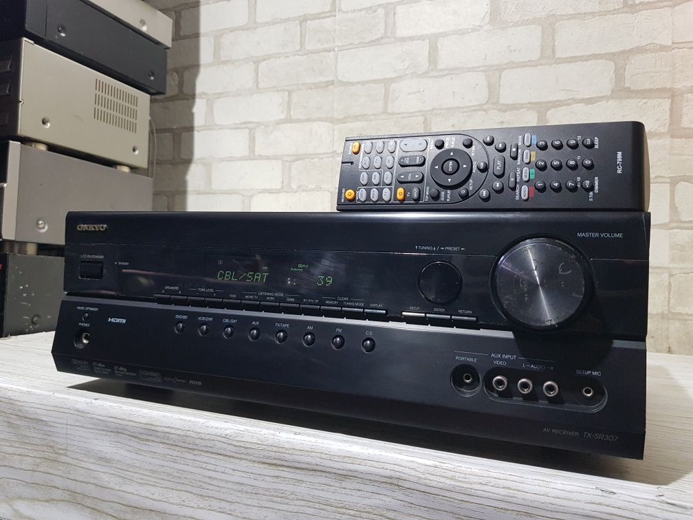 Пульт!5.1AV ресивер Onkyo TX-SR307 5x100Вт б/у з Німеччини