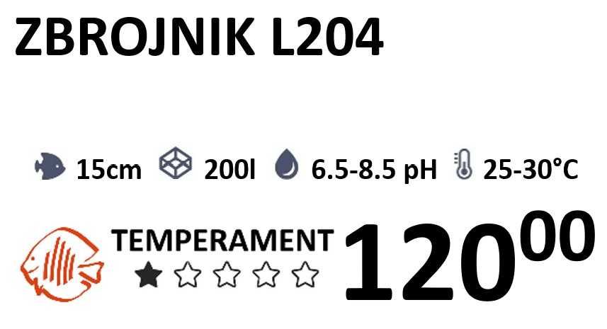 Zbrojnik L204 XL - SKALMAR Sklep Akwarysty