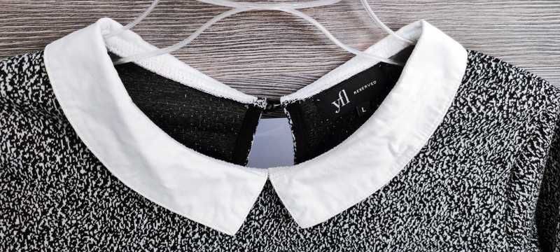 Bluzka damska z kołnierzykiem NA SYLWESTRA Reserved #retro