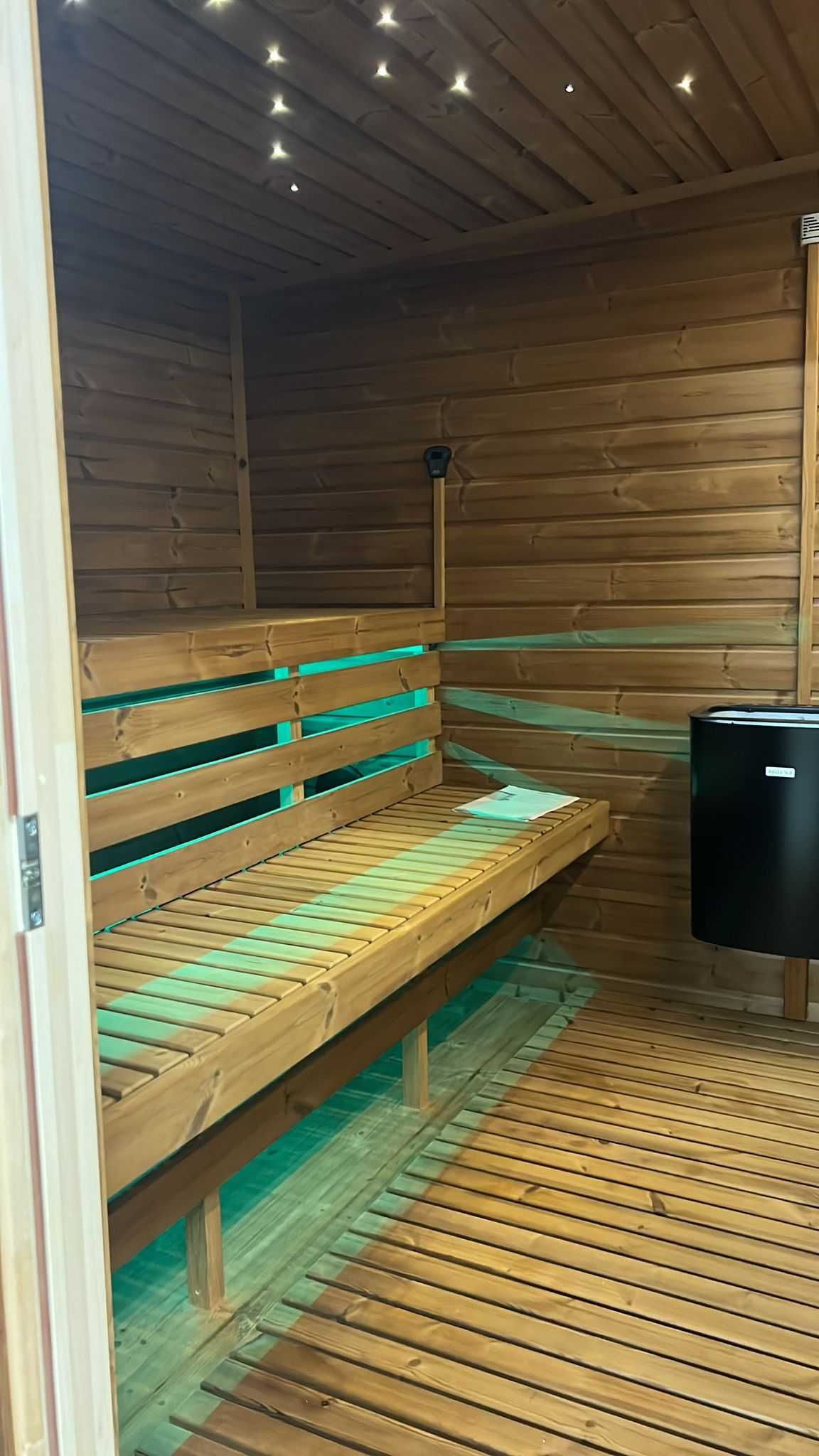 Modern Sauna Ogrodowa Bogato Wyposażona z Piecem Bania Ruska Domek