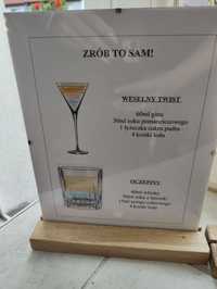 Gotowe tabliczki z przepisami na drinki #ślub#wesele#paramłoda