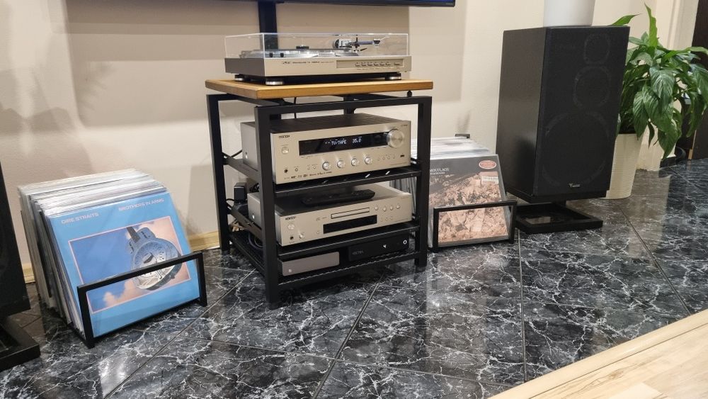 Szafka Rtv  komoda stolik audio Hifi  z regulowanymi blatami na sprzęt