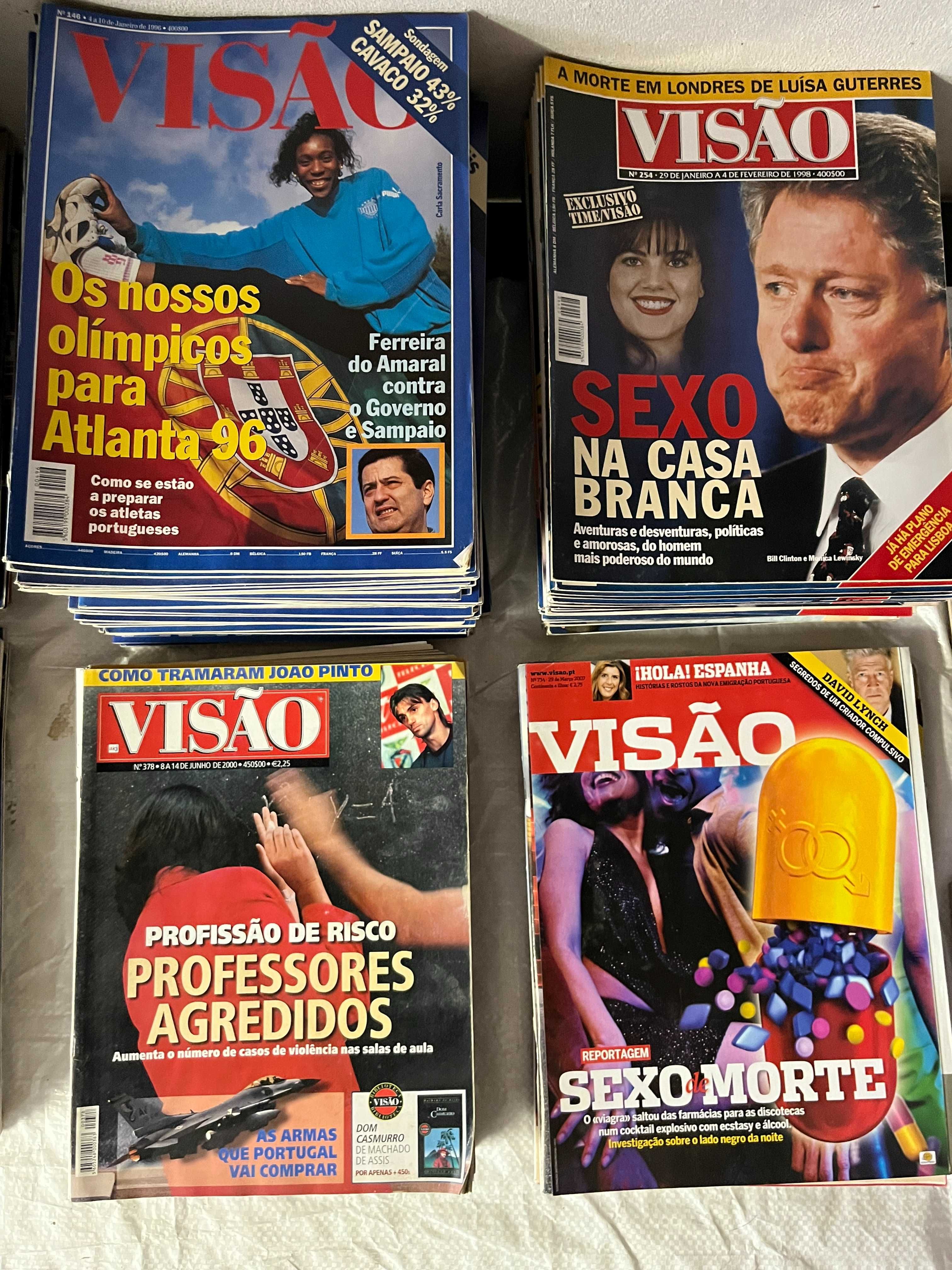 Revistas antigas VISÃO – a saldar 0,50€